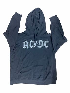 Vinyl Icons AC/DC Back in Black Hoodie Men’s 3 Black Graphic Print Pullover